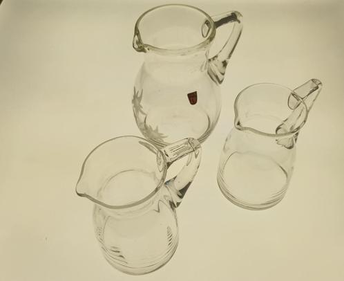 3 vintage karafjes Edelweiss - Oostenrijk - OPRUIMING!, Antiek en Kunst, Antiek | Glaswerk en Kristal, Ophalen of Verzenden