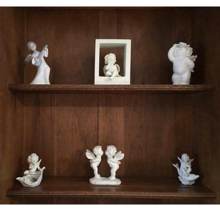 Decoratieset met engelenmotief, porselein, gips,..., Huis en Inrichting, Woonaccessoires | Overige