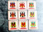 VOETBAL BIER KAARTEN emblemen 9X APOLLINARIS, Verzenden