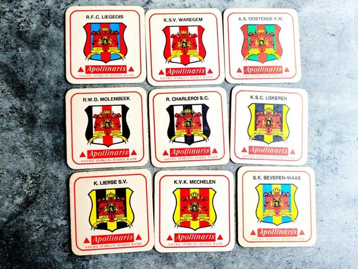 Emblèmes de cartes à bière de football 8X APOLLINARIS, Hobby & Loisirs créatifs, Autocollants & Images, Envoi