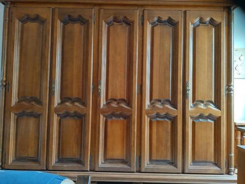 Eiken slaapkamer, Huis en Inrichting, Slaapkamer | Complete slaapkamers, Gebruikt, Tweepersoons, Ophalen