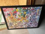 Pokemon puzzel ingekaderd, Collections, Posters & Affiches, Comme neuf, Enlèvement