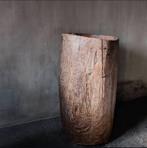 Ancient wooden Naga tree trunk pot 95x49cm, Ophalen, Gebruikt