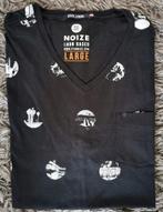 Zwart T-shirt van Noize. Maat L., Ophalen of Verzenden, Zo goed als nieuw, Maat 52/54 (L), Zwart