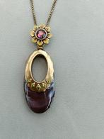 Halsketting dames. Merk: Franc Herval. Lengte: 72,50 cm., Bijoux, Sacs & Beauté, Colliers, Neuf, Pierre ou Minéral, Enlèvement ou Envoi