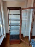 Unieke Antieke Bakkerskast / Industriële Vitrinekast, Huis en Inrichting, Ophalen, Gebruikt, Met deur(en), Vintage