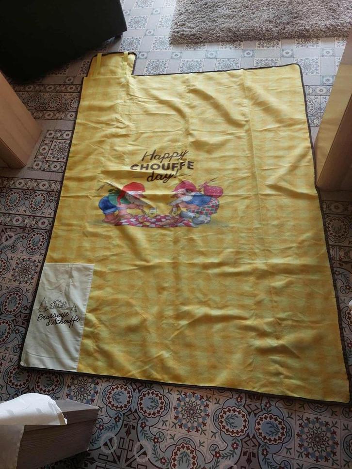 La Chouffe : picknick- of stranddeken, Verzamelen, Biermerken, Zo goed als nieuw, Overige typen, Verzenden