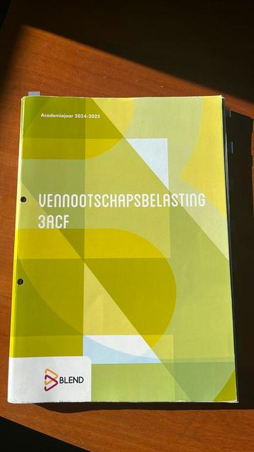 Vennotschapsbelasting academiejaar 2024-2025 beschikbaar voor biedingen
