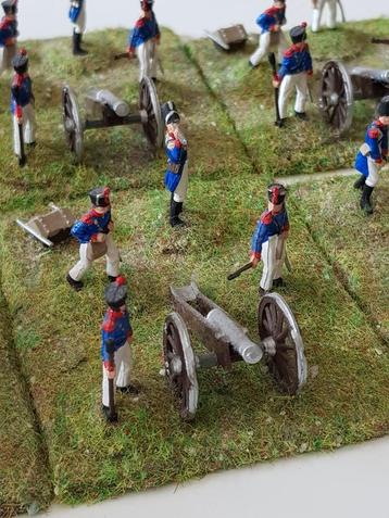 French artillery napoleonic wars 14 stuks 1/72 disponible aux enchères