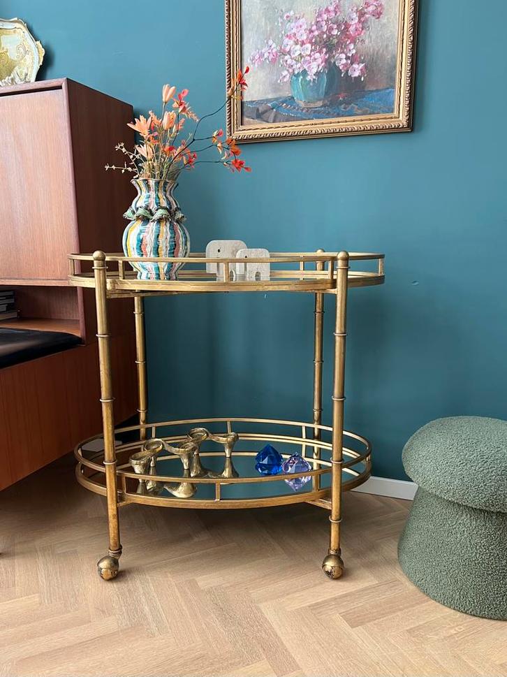 Normandy Bar Cart van Bungalow 5, Huis en Inrichting, Woonaccessoires | Etagères, Zo goed als nieuw, Ophalen