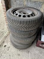 4 winterbanden op stalen velg 195/65 R15, Auto-onderdelen, Banden en Velgen, Ophalen, Gebruikt, 15 inch, Winterbanden