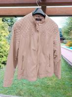 Veste cuir XL, Enlèvement ou Envoi, Comme neuf, Beige