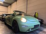 Volkswagen Beetle Cabriolet 2.0i benzine Highline-Leder, Auto's, Volkswagen, 4 cilinders, Blauw, Leder, Bedrijf