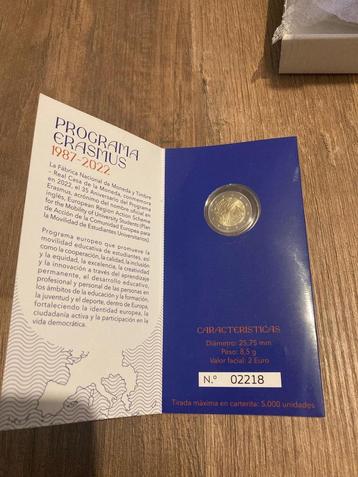 Spanje 2 Euro "Erasmus" 2022 Proof beschikbaar voor biedingen