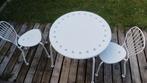 Met 2stoelen metaal, Tuin en Terras, Ophalen, Gebruikt
