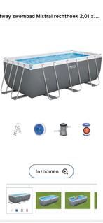 Bestway Mistral 2,01x 4,12x 1,22 - pomp en ladder ONGEBRUIKT, Ophalen, Zo goed als nieuw