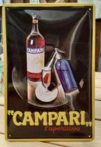 Metalen Reclamebord van Campari in reliëf-20x30cm, Envoi, Panneau publicitaire, Neuf