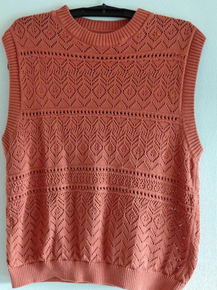 Oranje slipover, maat 46 XXL merk Bel&Bo, Kleding | Dames, Truien en Vesten, Zo goed als nieuw, Maat 46/48 (XL) of groter, Oranje