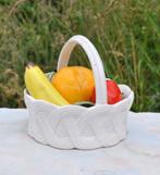 panier en faience barbotine avec fruits, Enlèvement ou Envoi