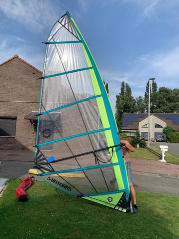 Surfzeil Sailworks 6,5 Race , Neilpryde 5,5 slalom, 5 à 7 m², Enlèvement, Utilisé, Avec sac de transport