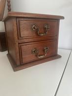 Mini oud ladenkastje in eik, Ophalen of Verzenden, Zo goed als nieuw