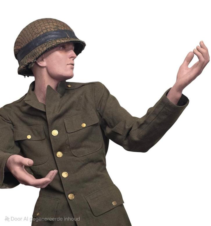 Realistisch geschilderde smalle mannequin, Verzamelen, Militaria | Tweede Wereldoorlog, Ophalen of Verzenden