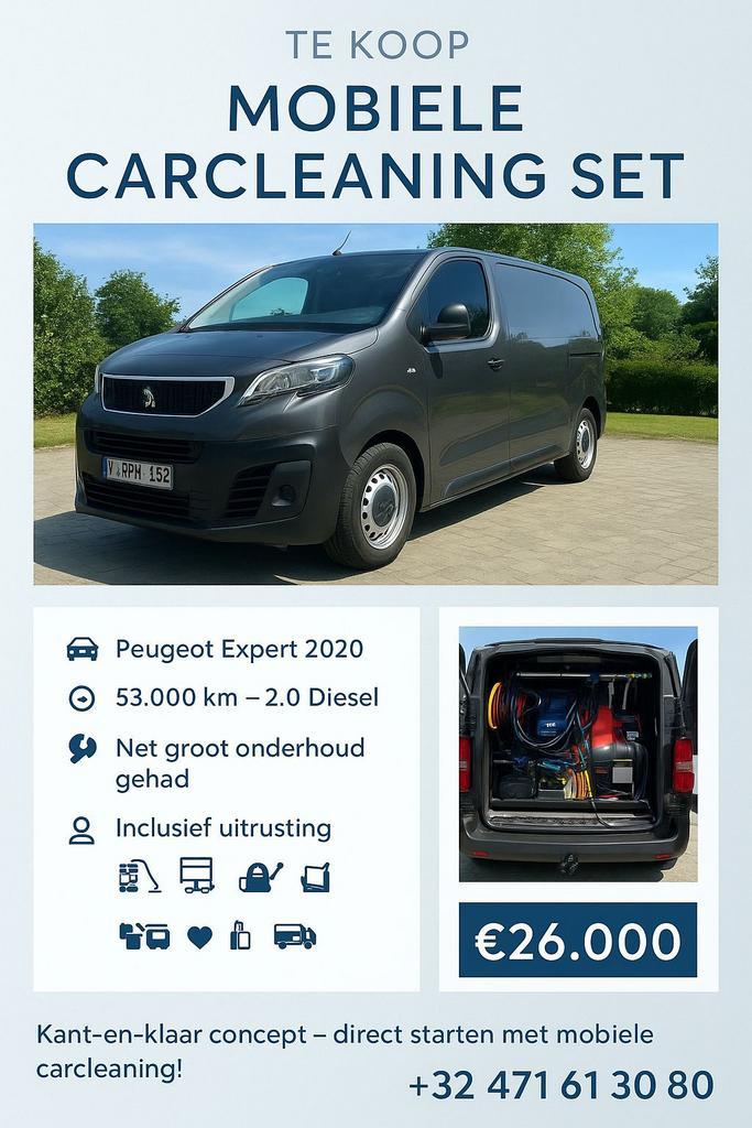 Peugeot expert (mobiele Carwash), Auto's, Peugeot, Particulier, Expert Combi, ABS, Achteruitrijcamera, Airbags, Airconditioning