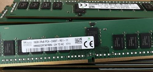 16Gb DDR4 PC4-2400T 2rx8 ECC (server, 14 stuks), Computers en Software, RAM geheugen, Gebruikt, Server, 16 GB, DDR4, Ophalen of Verzenden