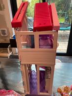 Groot Barbiehuis met accessoires en 6 Barbie's, Kinderen en Baby's, Speelgoed | Poppenhuizen, Ophalen of Verzenden, Gebruikt, Accessoires