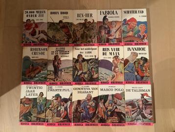 Heroica bibliotheek vintage boeken 30 stuks  beschikbaar voor biedingen