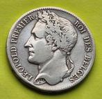 Belgium  5 Francs  1833  pos A.   Leopold l, Zilver, Ophalen of Verzenden, Losse munt, Zilver
