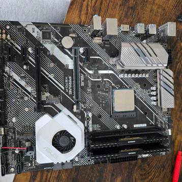 Asus prime x570-P + Ryzen 5 1600 + 8GB ram beschikbaar voor biedingen