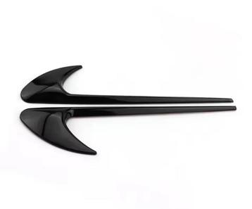 Garniture d'aile d'aération — noir/carbone/chrome, Enlèvement ou Envoi, Neuf, Droite