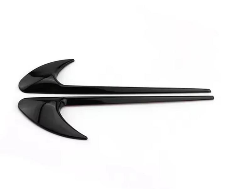 Vent Fender Trim – Zwart / Carbon / Chroom, Auto-onderdelen, Carrosserie, Links, Rechts, Nieuw, Ophalen of Verzenden