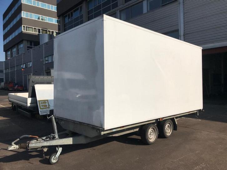 Hapert gesloten remorque 2700kg, 420X205cm, Topstaat!, Auto diversen, Aanhangers en Bagagewagens, Gebruikt, Ophalen