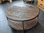 Industrieel/ landelijk salontafel rond, Huis en Inrichting, Ophalen, 50 tot 100 cm, Rond, 50 tot 100 cm