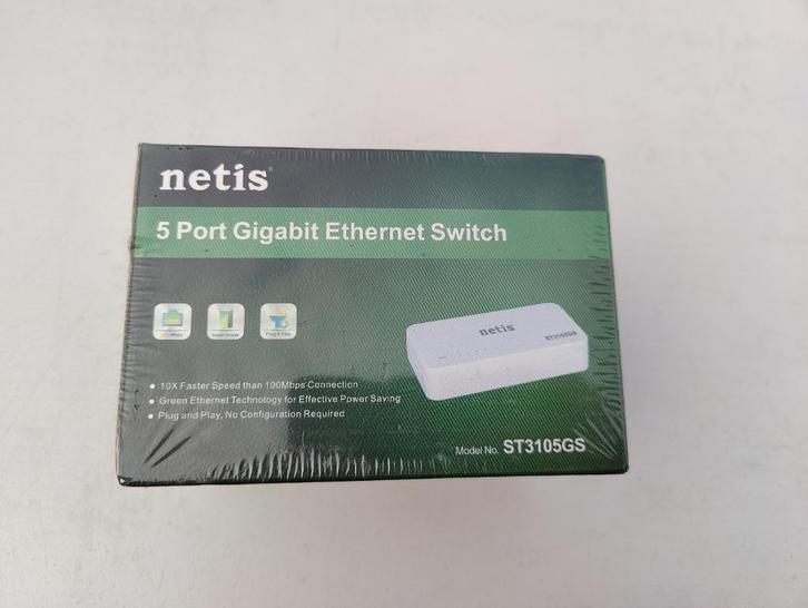 5 poort gigabit ethernet switch (Nieuw), Computers en Software, Netwerk switches, Nieuw, Ophalen