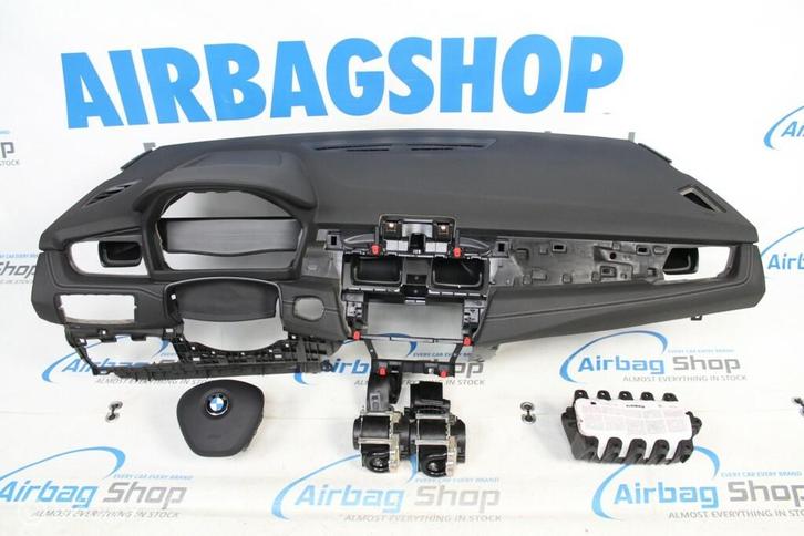 Airbag set - Dashboard zwart met wit stiksel BMW 2 F45 F46, Auto-onderdelen, Dashboard en Schakelaars, Gebruikt, Ophalen of Verzenden
