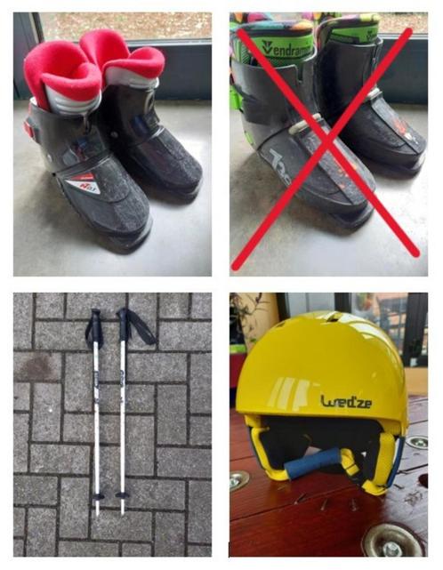 Skibotten Skistokken Skihelm Kind, Sport en Fitness, Skiën en Langlaufen, Nordica, Ophalen