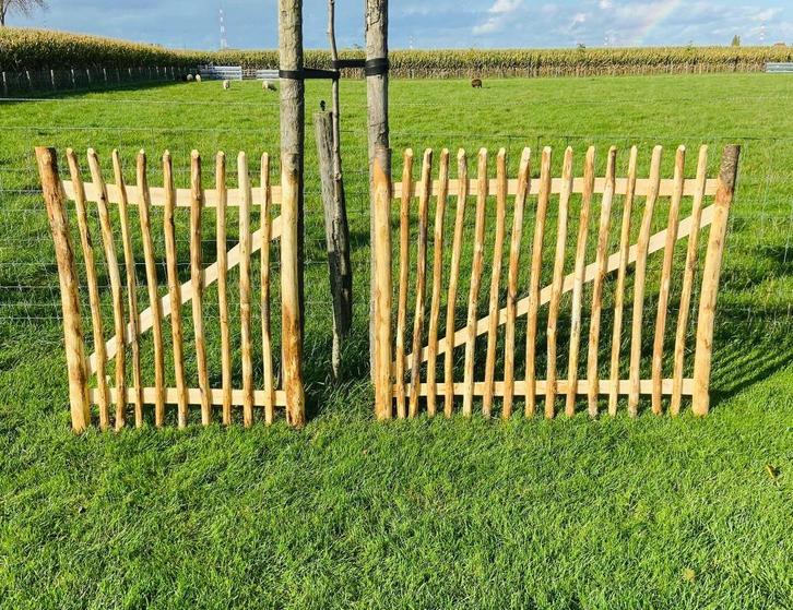 Kastanje hekwerk en poortjes, Dieren en Toebehoren, Schapen, Geiten en Varkens