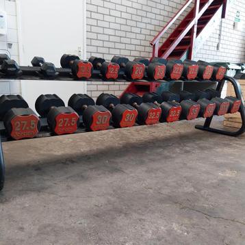 Jordan Urethane Hex Dumbells Set  + Matrix opberg rack  beschikbaar voor biedingen