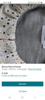 Blouse Filou & Friends, Kinderen en Baby's, Kinderkleding | Maat 140, Meisje, Overhemd of Blouse, Filou & Friends, Ophalen of Verzenden