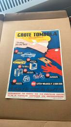 Oude litho Emile Vandervelde Tombola 1957, Ophalen