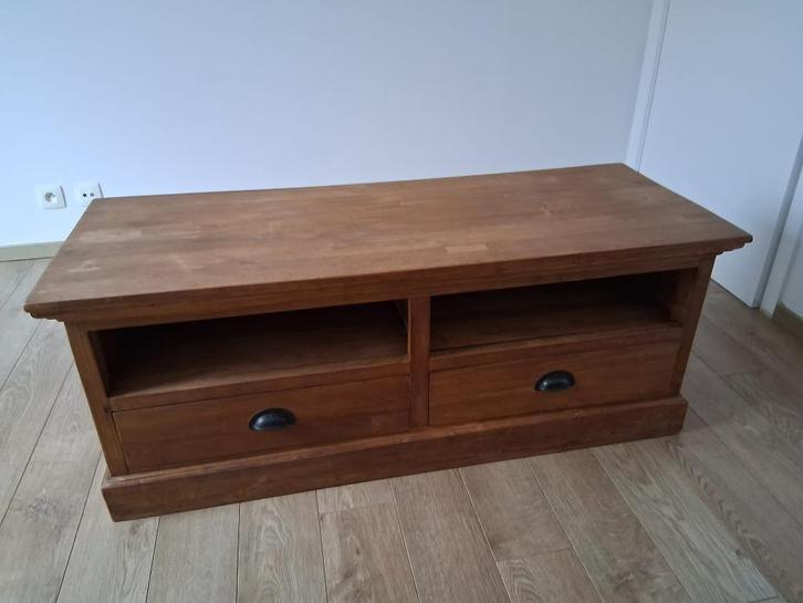 Tv meubel Teak, Huis en Inrichting, Kasten |Televisiemeubels, Zo goed als nieuw, Minder dan 100 cm, 100 tot 150 cm, 25 tot 50 cm