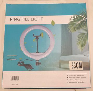 Selfie Ring Lamp 33Cm met statief beschikbaar voor biedingen