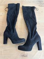 Zwarte suède laarzen van Tamaris, Tamaris, Enlèvement ou Envoi, Comme neuf, Bottes hautes