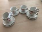 Tasses et soucoupes Illy 4 + 2 gratuites, Enlèvement ou Envoi, Comme neuf