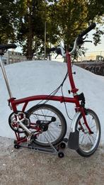 Brompton M6R red 6 versnellingen+ panier état neuf, Vitesses, Brompton, Comme neuf, Enlèvement
