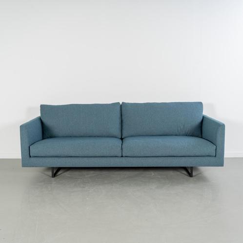 1x Montis Axel Bank 3-zits/190cm Blauw Stof - Slede Zwart, Antiek en Kunst, Antiek | Bestek