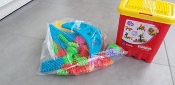 Playskool Clipo,  volle emmer + extra blokken, Enlèvement, Comme neuf